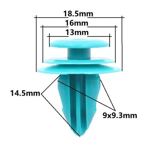 Clips De Pare-chocs - Automobile - Nylon - 8mm - 20PCS - Fixation à Clipser - Bricolage