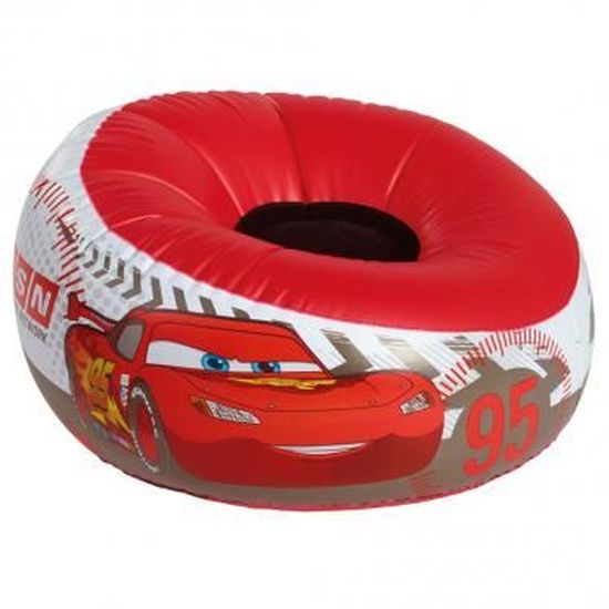 Pouf Cars Flash McQueen avec assise confortable Cdiscount