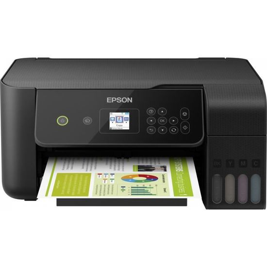 Imprimante multifonctions EPSON EcoTank ET-2720 - Jet d'encre - A4/Legal - 33 ppm - Noir