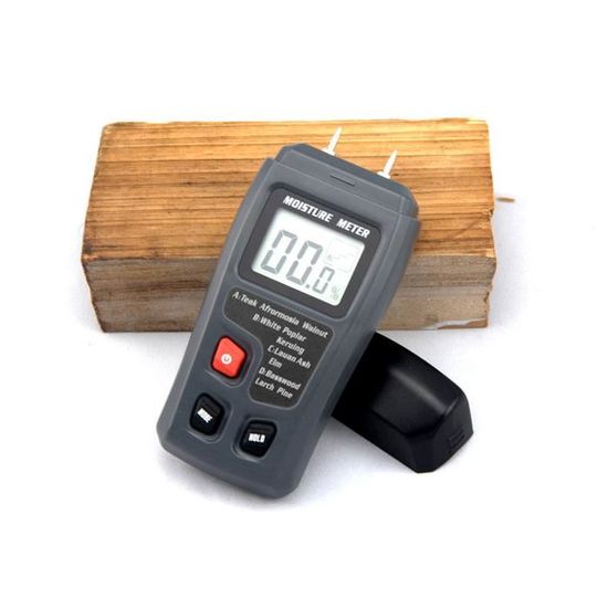 LCD% 2Pins 0 à 99,9 Industrie du bois Humidimètre numérique dhumidité Testeur bois humide détecteur de conductivité humidité hygromètre 