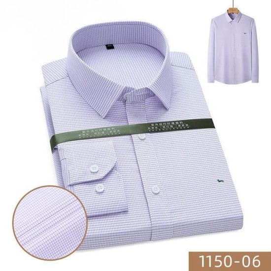 Chemise Homme Manches Longues - Confort & Style Pour Bureau, Loisirs Et Sorties