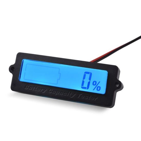 Voltmètre/Ampèremètre LCD Pour Batterie 12-60V - Compatible Plomb, Li-ion, 2 à 16 Cellules (S), Indicateur De Capacité