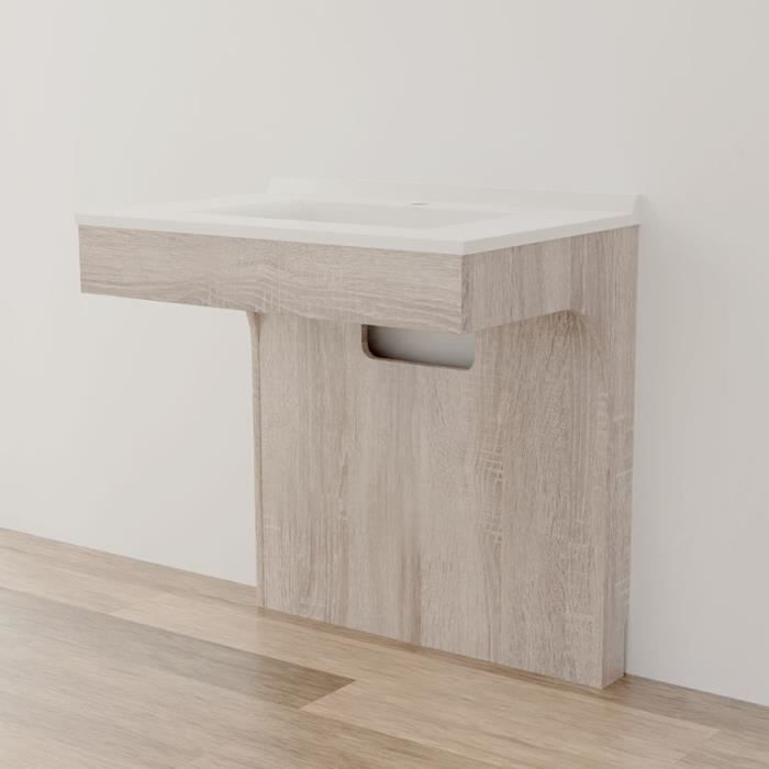Caisson simple vasque PMR ALTEA 80 - Cambrian oak