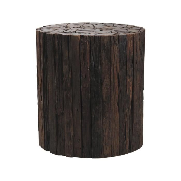 Tabouret rondin de bois Ø 41 x H 45 cm