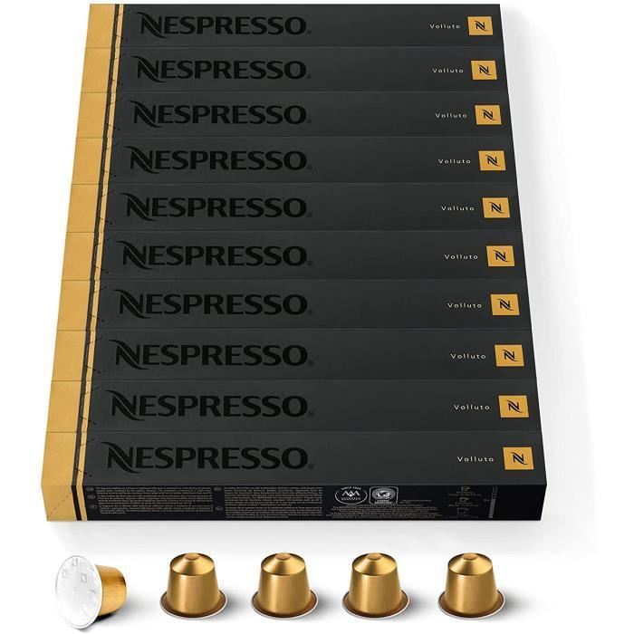 Original 100 Capsules Volluto Intensité 4 Pour Espresso & Cappuccino Recette Lait (10 étuis de 10)[151]