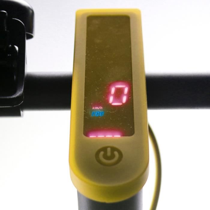 Housse en Silicone D'éCran Bluetooth pour Trottinette électrique Xiaomi M365 et Pro Affichage LED Tableau de Bord Jaune