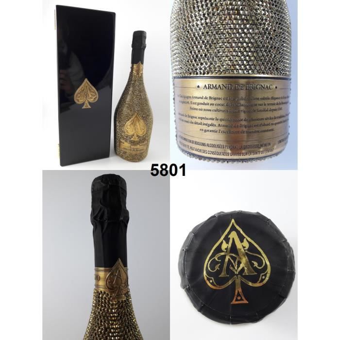 Champagne Armand de Brignac - Edition Swarovski x 1 (OWC) nm - N° : 5801, Champagne, Blanc