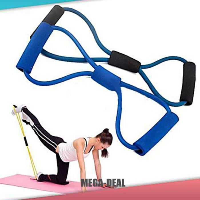 Mega-Deal Type de bande 8 résistance Fitness - Gym Yoga musculaire d'entraînement exercice matériel élastique outil Tube corde