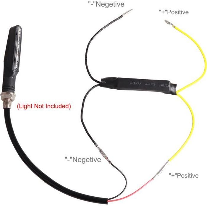 Kinstecks Moto LED Flasher 4 PCS 12 V Moto Clignotant Indicateur Résistance Adaptateur Flash Fix Erreur pour Moto