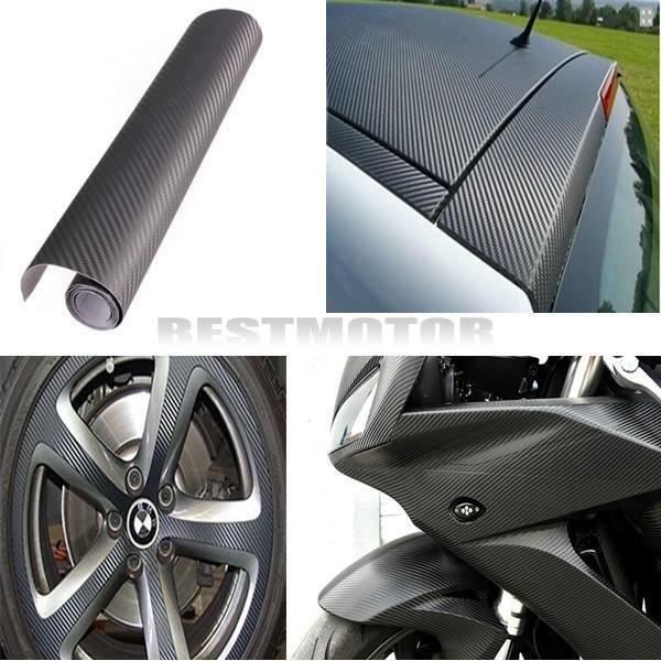 CS Autocollant 3D Film Vinyle Tuning Carbone Thermoformable Adhesif 30x152cm GRIS - CSPRM824A3004