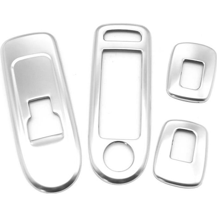 Décoration intérieure,Garnitures chromées de Protection de lève vitre de porte pour accessoires Peugeot 508 Citroen C5