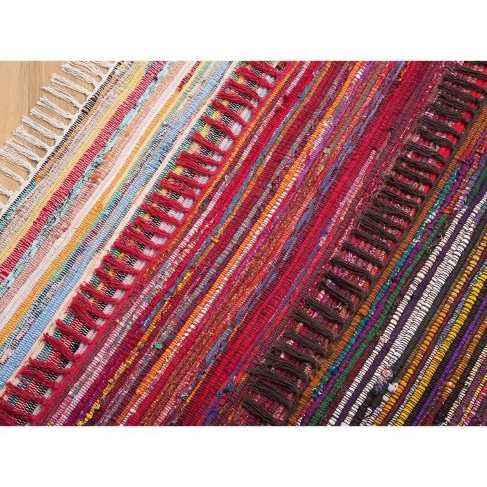 Beliani - Tapis en coton multicolore foncé 160 x 230 cm DANCA