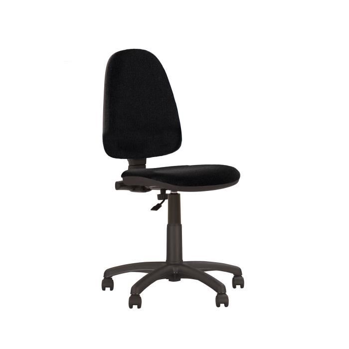 CHAISE DE BUREAU AU DOSSIER INCLINABLE SANS ACCOUDOIRS PRESTIGE II. NOIR. Noir