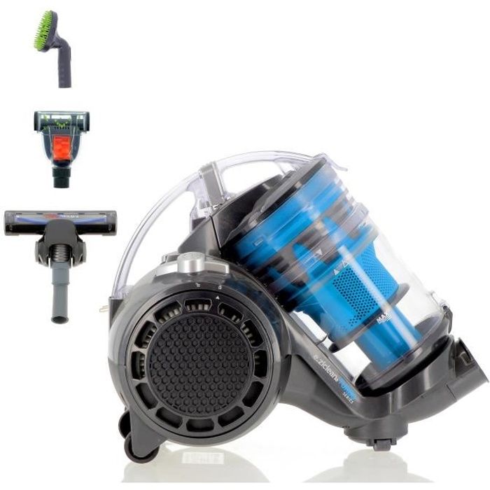 EZIclean® Turbo Multifloors, Aspirateur sans sac multi-cyclonique suréquipé