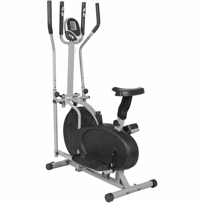 Gorilla Sports - Vélo elliptique gris - Cross trainer