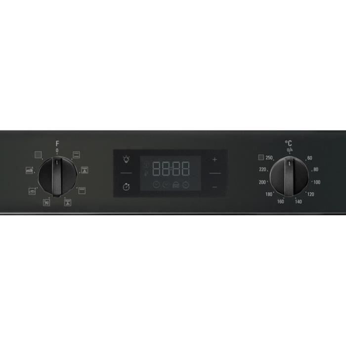 SHOT CASE - Four électrique encastrable Pyrolyse Chaleur tournante HOTPOINT FA2 540 P BL HA - Noir - 66L - Multifonction