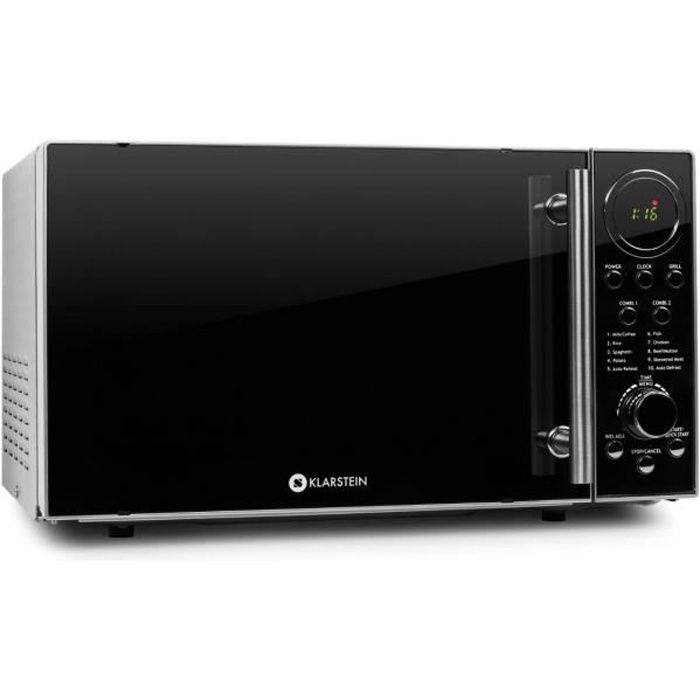 Klarstein Luminance Prime Micro-onde grill 700W 20L acier