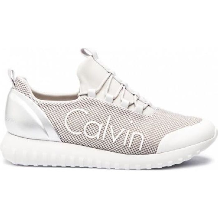 Basket Mode Calvin Klein Jeans Ron Metal Argent