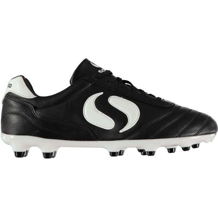 Sondico Chaussures De Foot Sol Dur Pour Hommes Noir/Blanc