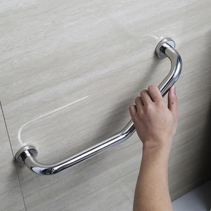 304 Balustrade en Acier Inoxydable Poignée de Sécurité de Bain Main Courante de Baignoire Handicapé Toilette Accoudoir - 44.5cm