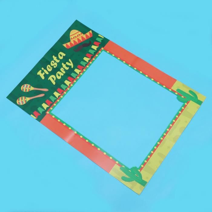 1 Pc accessoires photo à main papier carton décoration de fête photomaton cadre pour jardin plage maison