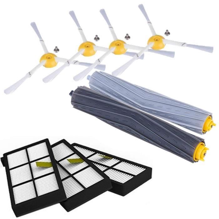 pour IRobot Roomba Kit de pieces pour la serie 800 860 865 866 870 871 880 885 886 890 900 960 966 980 - Brosses et filtres