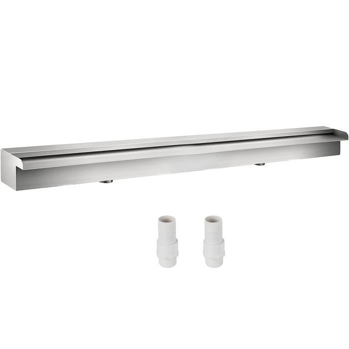 Lame d'Eau Rectangulaire pour Piscine - VEVOR - Acier Inox 150cm - Fontaine Étang