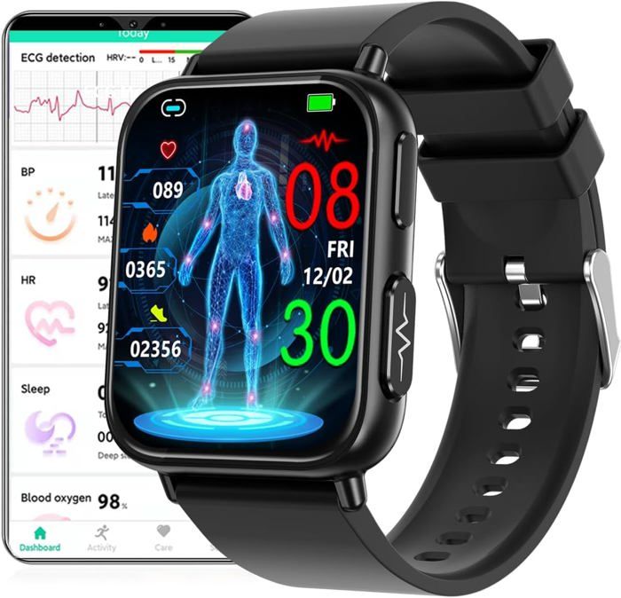 Montre Connectée Ekg Ppg | Suivi Santé Cardiaque Avancé