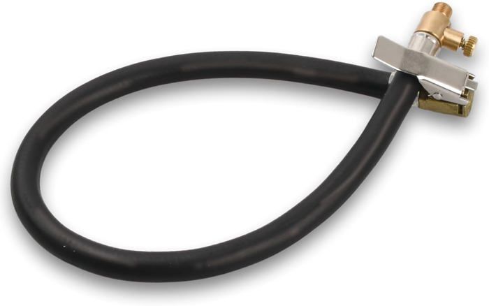 X AUTOHAUX 1 adaptateur de tuyau flexible de gonflage de pneu de 30 cm, filetage M6, mandrin à air avec tuyau pour valve de pneu standard, filetage