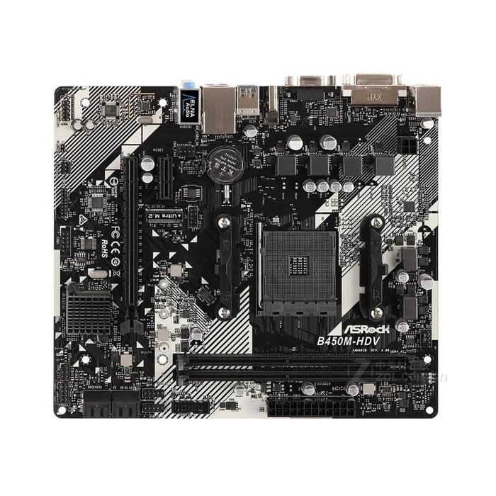 Acheter Carte mère ASRock B450M-HDV R4.0 AMD B450 Socket AM4 2xDDR4 64GB Micro ATX Reconditionné - 126,00 € Carte mère ASRock B450M-HDV R4.0 AMD B450 Socket AM4 2xDDR4 64GB Micro ATX Reconditionné - ASRock reconditionné disponible sur Cdiscount Seconde Vie