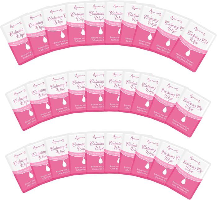 Lot de 30 Pièces Lingettes dÉlimination de la Cire Épilation Lingettes pour Le Corps du Visage Soins de la Peau de Nettoyage