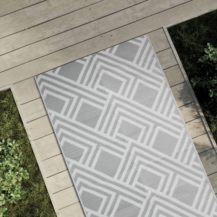 vidaXL Tapis dextérieur ARAKIL gris 80 x 150 cm PP 368561