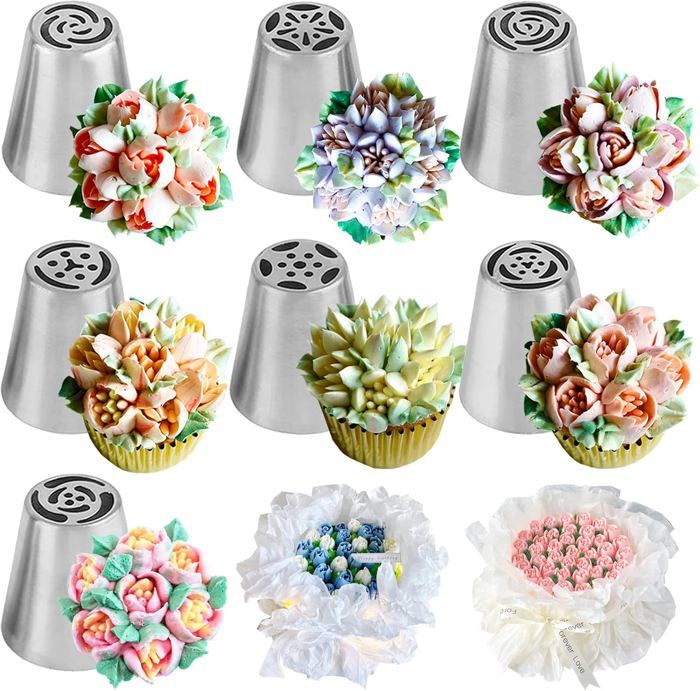Lot De 9 Embouts De Tuyauterie Et Coupleurs Sugarcraft – Outils De Modélisme Fleurs, Occasion (ex-professeur)