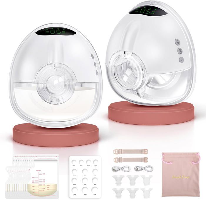 Lulia Tire Lait Electrique Main Libre, 4 Modes et 9 Niveaux, Indolore ...