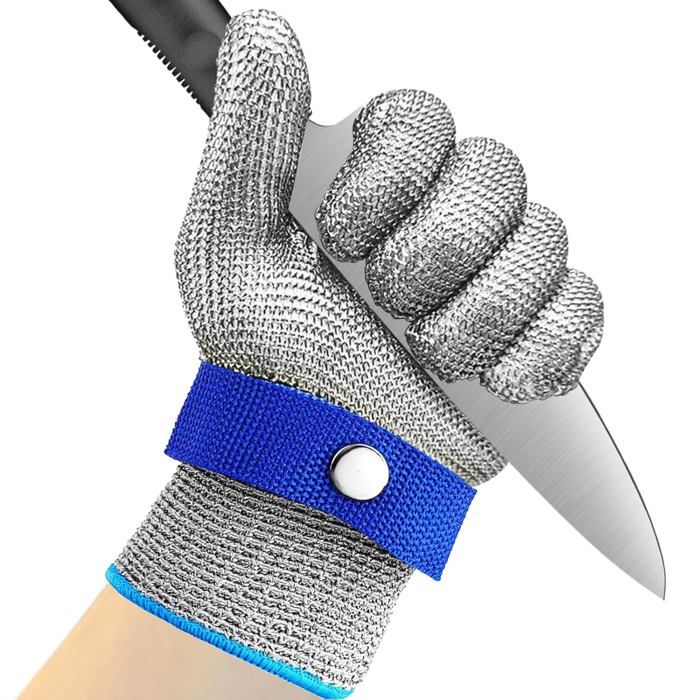 Gants Anti-Coupure Cuisine Wahoo Niveau D - Protection Ultime Alimentaire, Ultra Respirants B.COMB Air, Idéaux Pour Filet Poisson, Découpe Viande & Mandoline - Taille M/8
