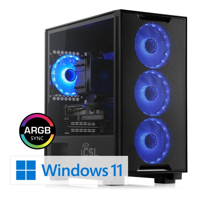 PC Gaming CSL Computer M12100H AMD Ryzen 7 GeForce RTX 5060 Ti