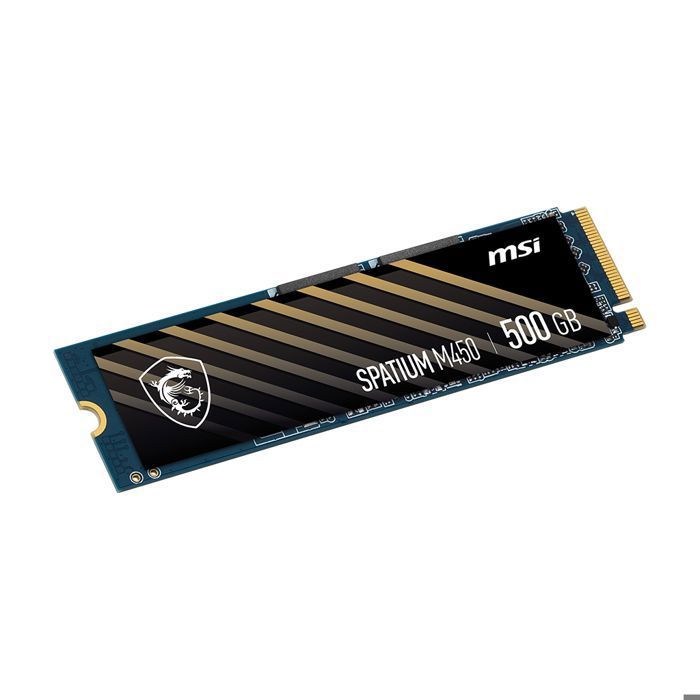 MSI SSD Spatium M450 500Gb PCIe 4.0 NVMe 3000 Mb - vue 5