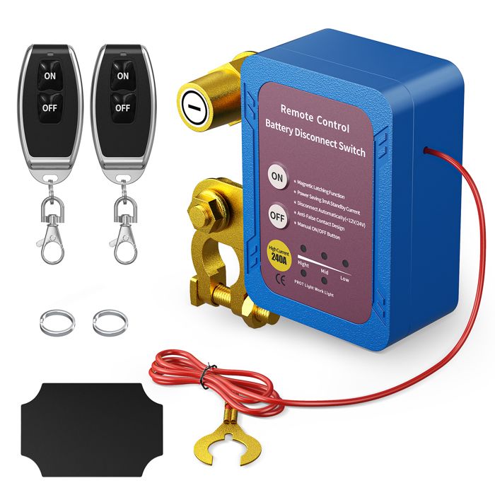 ZHITING Isolateur Interrupteur De Batterie 12V Principal De Déconnexion De Batterie