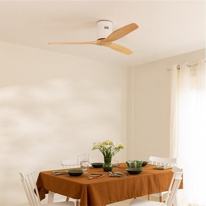 Ventilateur de plafond - Create - WIND CALM NATURAL WOOD - Silencieux - Bois - Télécommande - Create