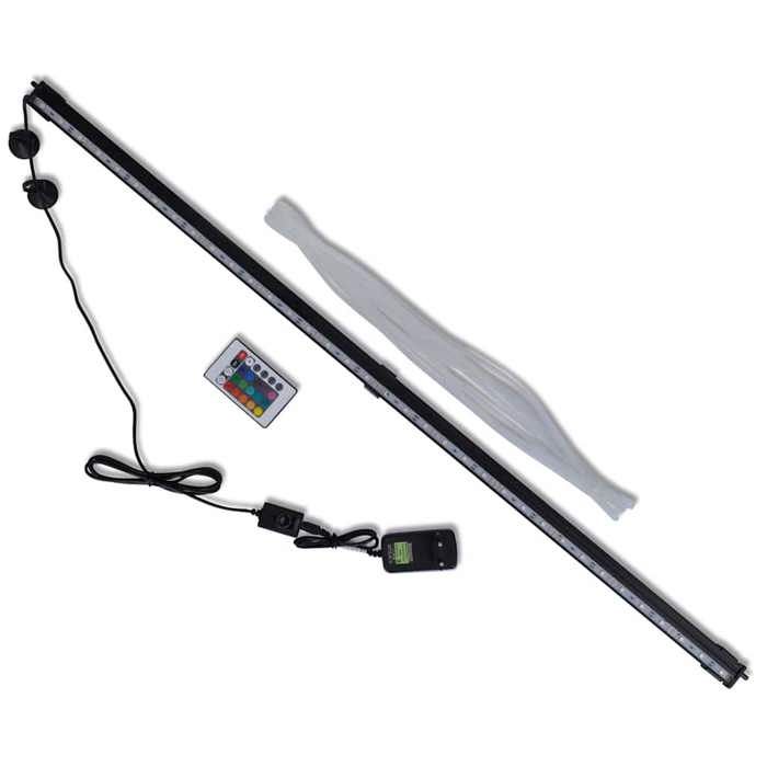Lampe LED daquarium - vidaXL - 94 cm - RVB - IP67 - 36 émetteurs - 9 W - Télécommande incluse - Changement de couleur