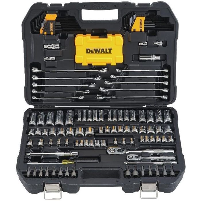 Ensemble doutils - DEWALT - DWMT73802-01 - 142 pièces - Cliquets 72 dents - Douilles 1/4 et 3/8