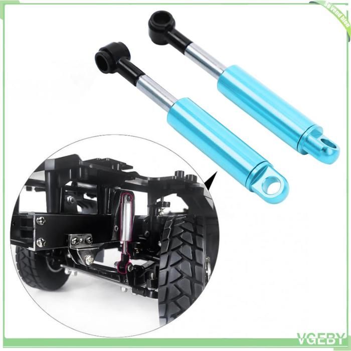 VGEBY 2Pcs Amortisseur en Alliage dAluminium RC pour Camion Remorque 1/14 Bleu