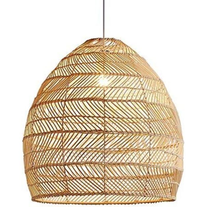 Suspension - PZCC - 40x40cm - Rotin naturel - Façonné main - Anti-moisissure