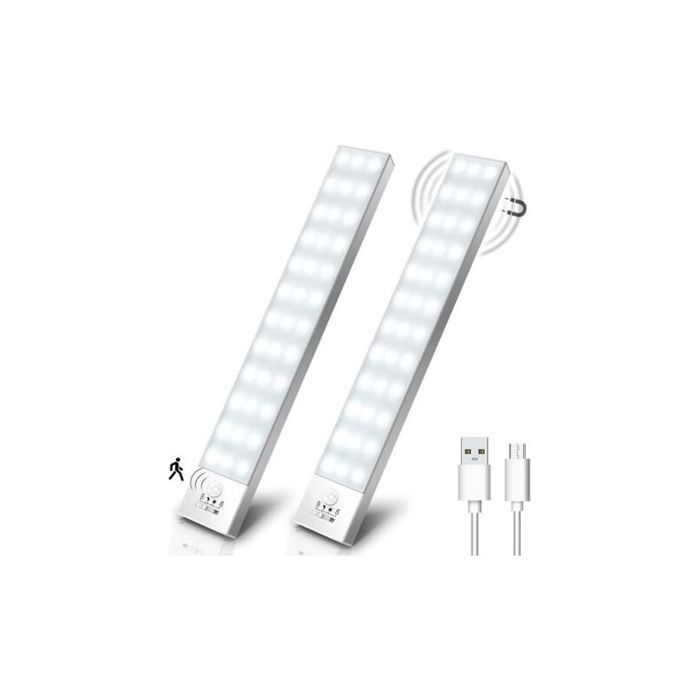 Lampe dArmoire 36 LED Rechargeable USB Sans Fil LED Lampe de Placard à Détecteur de Mouvement Éclairage à LED étude de Cuisine Ve Lampe dArmoire 36 LED Rechargeable USB Sans Fil LED Lampe de Placard à Détecteur de Mouvement Éclairage à LED étude de Cuisine Ve