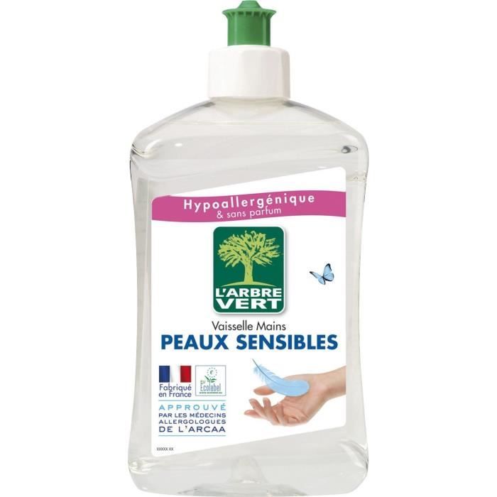 Liquide Vaisselle Peaux Sensibles 500 Ml L Arbre Vert Cdiscount Au Quotidien