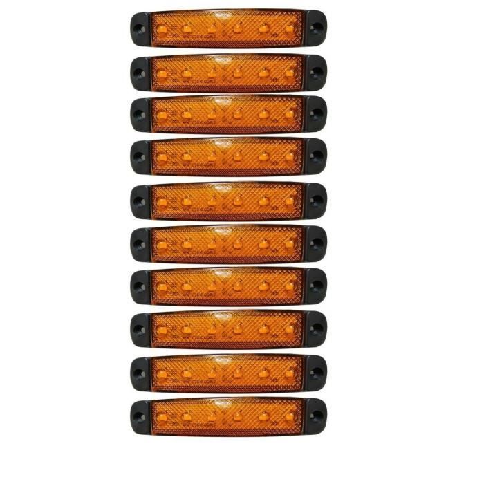 2 Pièces SMD DEL Intérieur Barre 30 cm 15 SMD orange 2 Pièces SMD DEL Intérieur Barre 30 cm 15 SMD orange