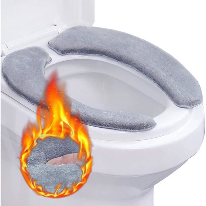 Housses D abattants Wc Et De Reservoir Outgeek Couverture Siege Toilette 2pcs Mousse A Memoire Lavable Coussin Cdiscount Auto