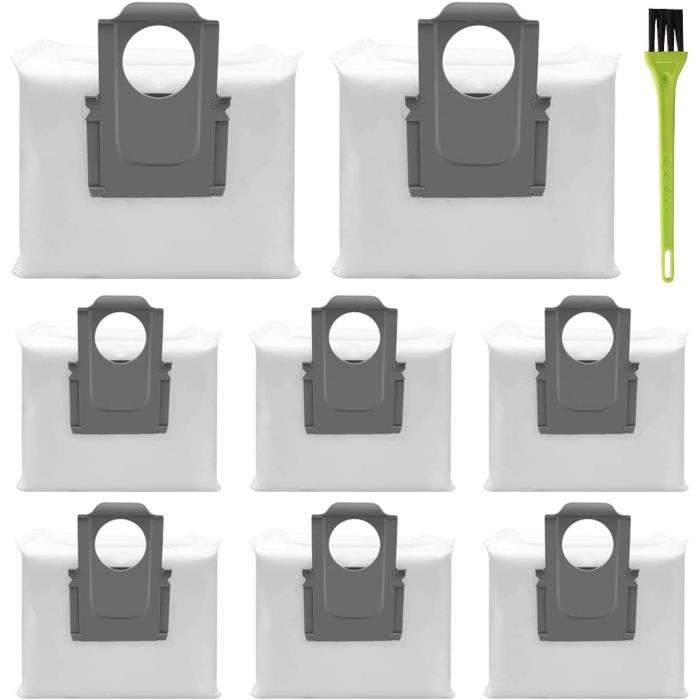 Sacs à Poussière Roborock S8 - Lot De 10 - Compatible S8 MaxV Ultra, Q Revo - Remplacement Original
