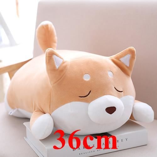 36cm marron fermer les yeux Peluche Shiba Inu Corgi pour