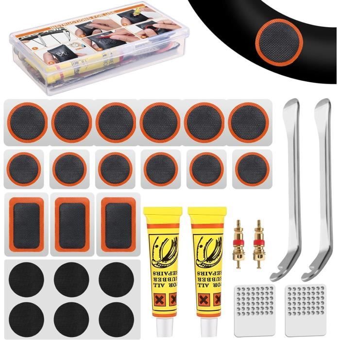 KIT REPARATION PNEU,Set D--Kit De Réparation De Pneus De Moto Sans